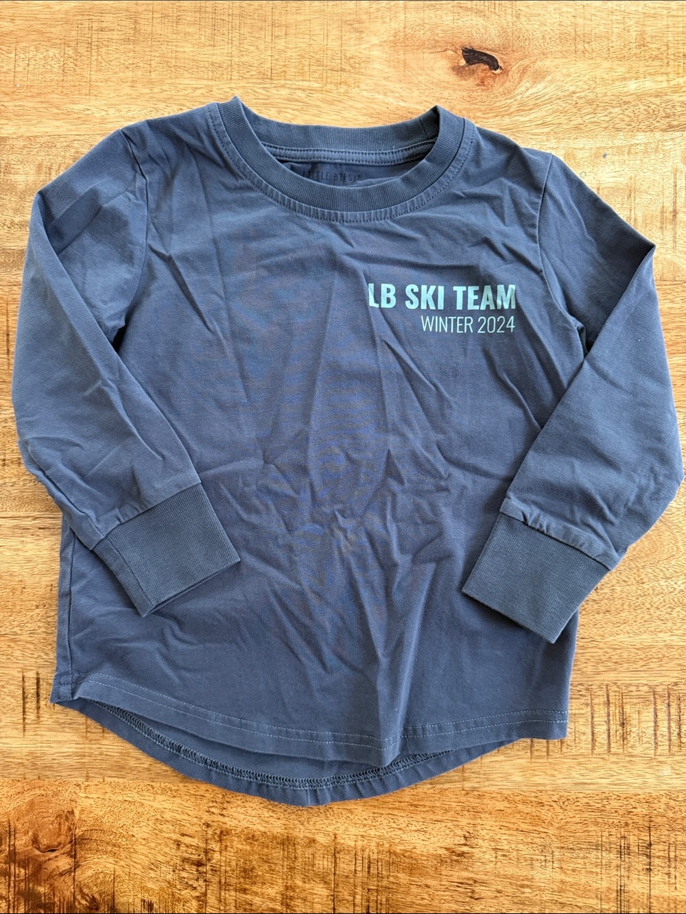 LB Ski Team Long-Sleeve Kids Tee - Blue